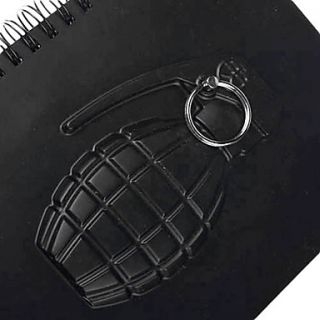 EUR € 9.10   Nero Grenade Notebook Cover Pattern (18x13x1.4cm