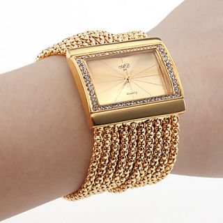 EUR € 17.47   vrouwen diamanten armband stijl polshorloge (goud
