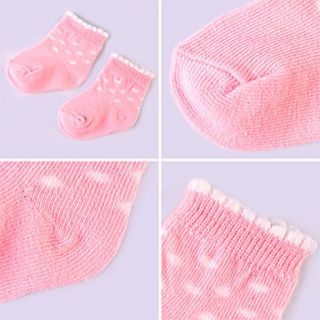 USD $ 3.19   New Born Baby Socks  3 Pairs (Random Color),