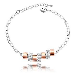 USD $ 8.99   Ring Pattern Simple Design Crystal Bracelet,