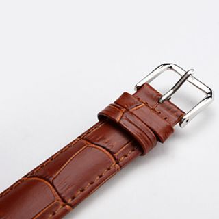 USD $ 3.59   Unisex Genuine Leather Watch Strap 18MM(Brown),