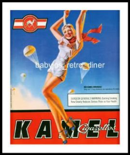 This is a 1998 KAMEL Cigarettes ad featuring a pretty 1940s WWII era