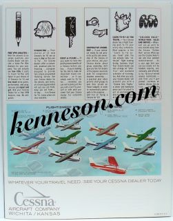 Aircraft 210 1961 Original Color Airplane Dealer Sales Brochure