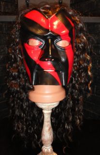 New WWF Kane Classic Mask with Hair Wig Vintage WWE