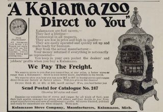 1906 Ad Kalamazoo Kitchen Cook Stove Oven Thermometer   ORIGINAL