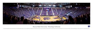Kansas State Wildcats Baketball Panoramic Poster Print
