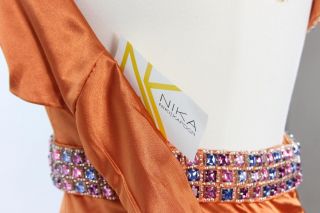 New Nika Niki Kapoor Womens WOW Prom Dress in Orange US Size 6