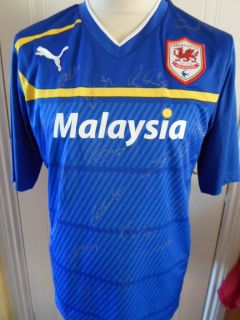 2012 2013 Squad Signed Cardiff City Away Football Shirt BNWT Kit