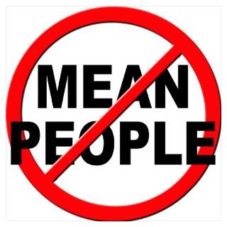 Wall Art  Posters  Anti Mean People Poster