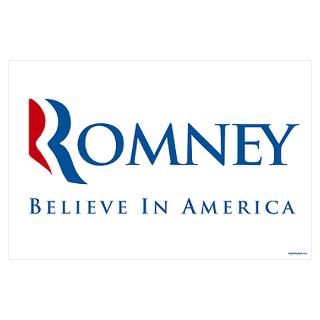 Wall Art  Posters  Romney   Believe in America
