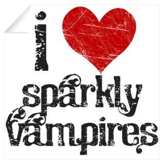 Wall Art  Wall Decals  I Heart Sparkly Vampires
