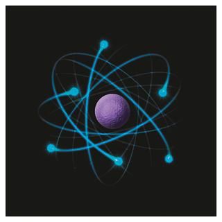 Illustration of Rutherford model of the atom for $23.00