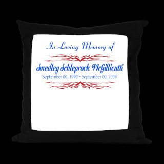 Dates Gifts  Dates Pillows  In loving Memory of w/Name&Da Suede