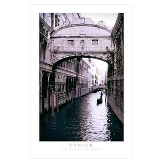 Bridge of Sighs Vintage , Venice, Italy Poster