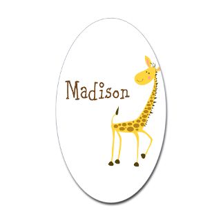 Baby Giraffe Gifts  Baby Giraffe Bumper Stickers  Custom Name