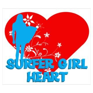 Wall Art  Posters  Surfer Girl Poster