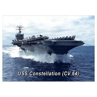 Wall Art  Posters  USS Constellation (CV 64) Poster