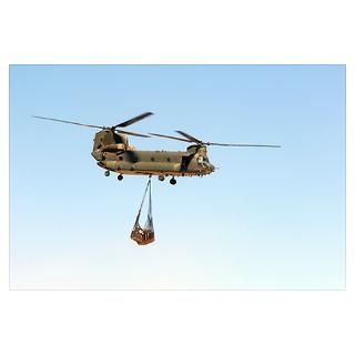 CH 47 Chinook of the Royal Air Force transports Poster