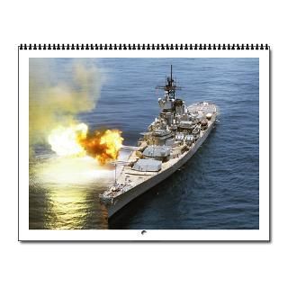 USS Iowa 61 Ships Image Wall Calendar for