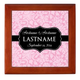 Add Names Gifts  Add Names Home Decor  Pink Damask Wedding Favors