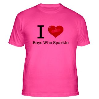 Love Boys Who Sparkle T Shirts  I Love Boys Who Sparkle Shirts