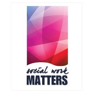 Wall Art  Posters  Social Work Matters Poster
