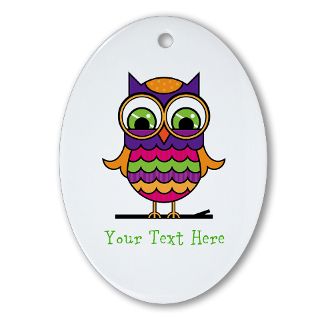 1512Blvd Gifts  1512Blvd Seasonal  Customizable Whimsical Owl