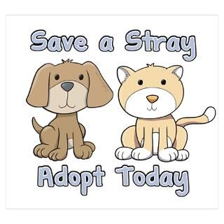 Wall Art  Posters  Save a Stray   Adopt Today