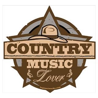 Wall Art  Posters  Country Music Lover Poster