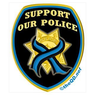 Wall Art  Posters  Thin Blue Line Support Police