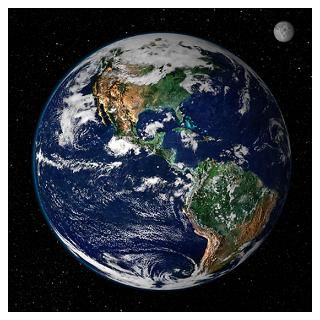 Wall Art  Posters  23x23 Earth From Space Real