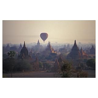 Wall Art  Posters  Hot air Balloons in Bagan Poster