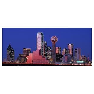 Wall Art  Posters  Texas, Dallas, Panoramic view of