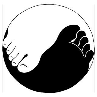 Wall Art  Posters  YIN YANG FEET Poster