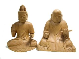 Antique Buddhism Sculpture KAN Non Nichiren