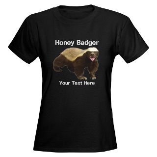 Animal Gifts  Animal T shirts  Honey Badger Template Tee
