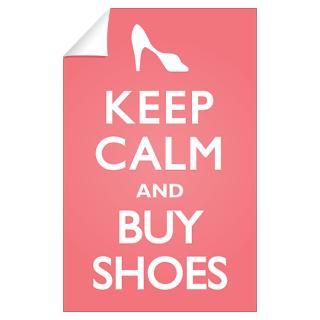 Wall Art  Wall Decals  Keep Calm and Buy Shoes Wall