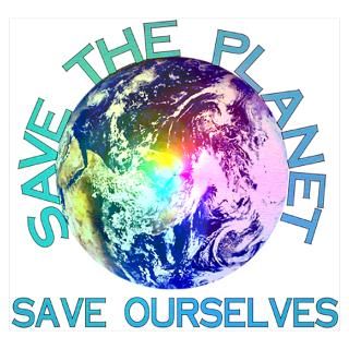 Wall Art  Posters  Save The Planet Poster