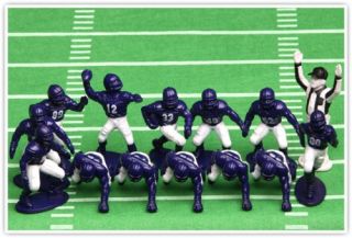 New Kaskey Kids Football Guys Purple and White Mini Pack Figure Set