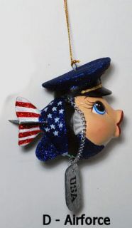 Katherines Collection Kissing Fish Military Airforce