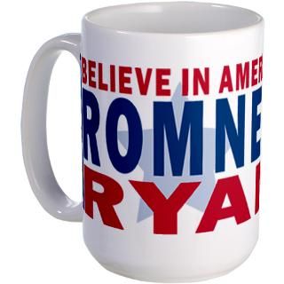 Gifts  America Needs Drinkware  Romney Ryan Believe 2012 Mug