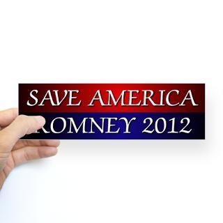 Save America Romney 2012 Bumper Sticker by AndrewsAttic