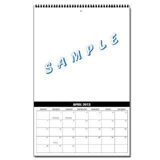 Sample Vertical 2013 Wall Calendar by asampledisorder