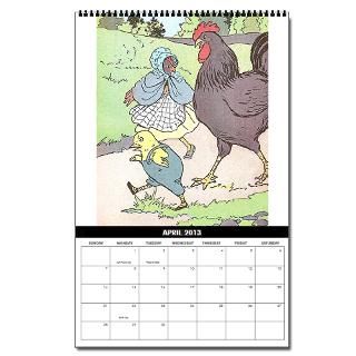 Chicken Little Vertical 2013 Wall Calendar by thevintageimage