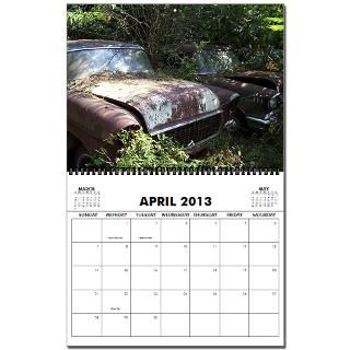 2011 VINTAGE CAR CALENDAR 2013 Wall Calendar by junkyardcarscalendar