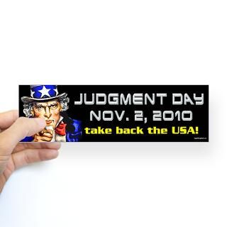 Day Nov. 2, 2010 Sticker (Bumper)  Judgment Day Nov. 2, 2010