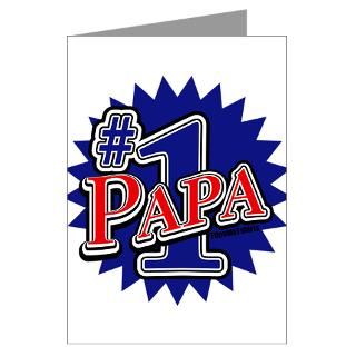 Number 1 Papa Greeting Card