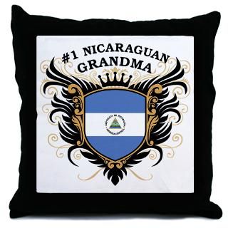 Gifts  #1 More Fun Stuff  Number One Nicaraguan Grandma Throw