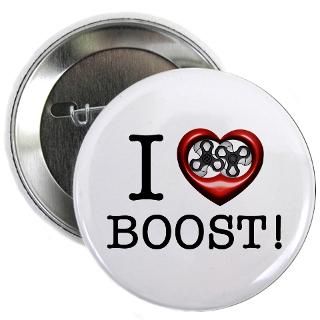 25 Button  I heart Boost Supercharger  CoolCarTshirts