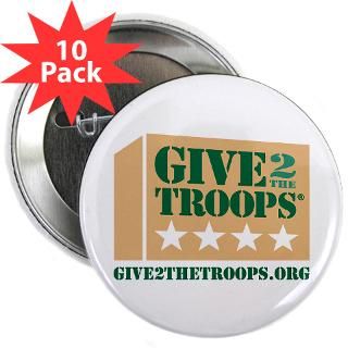 Give2TheTroops® Button (10 pack)  Give2TheTroops, Inc. Online Store